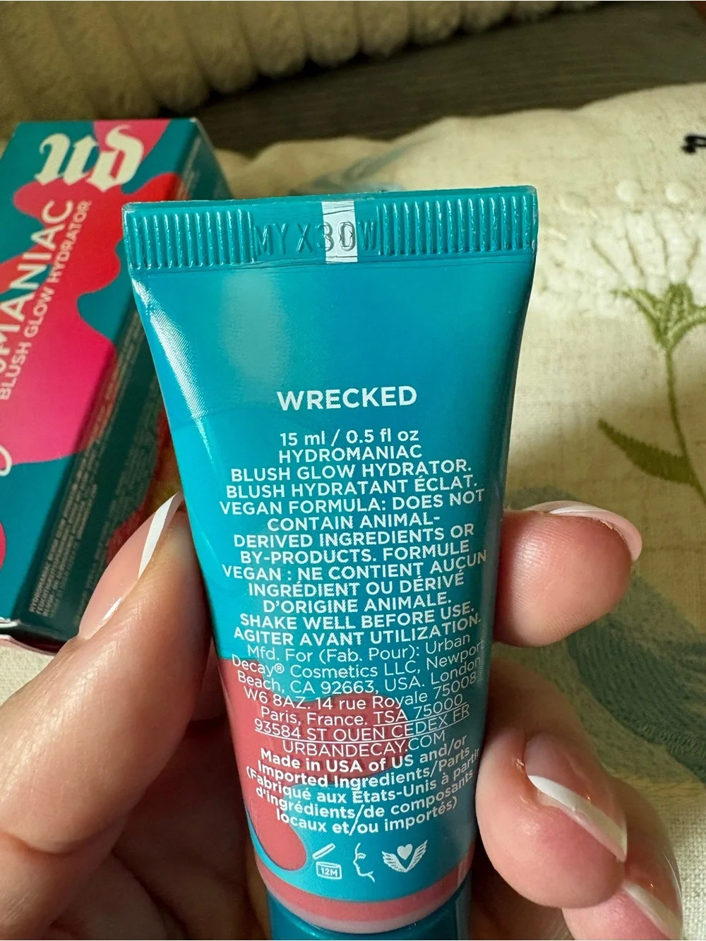 Urban Decay Hydromaniac Dewy Liquid Blush- Wrecked NIB